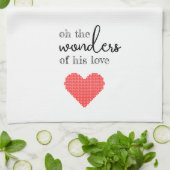 Wonders of His Love Keukenhanddoek (Gevouwen)
