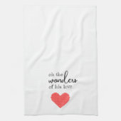 Wonders of His Love Keukenhanddoek (Verticaal)