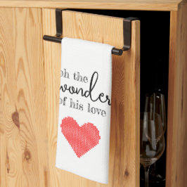 Wonders of His Love Keukenhanddoek