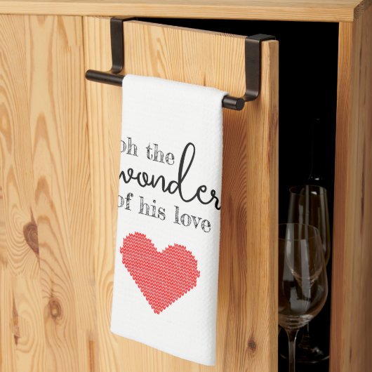 Wonders of His Love Keukenhanddoek (Derde Gevouwen)
