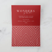 Wonders of his love religieuze multiphoto kerst kaart (Binnen)