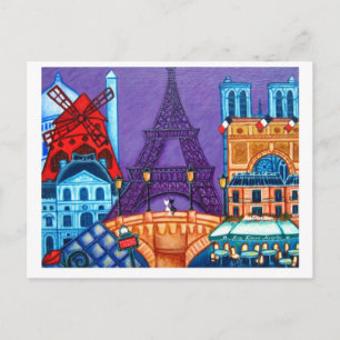 Wonders of Paris Post Card Briefkaart