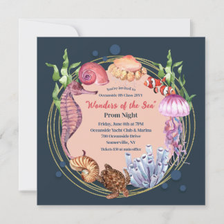 Wonders of the Zee Prom Invitation Kaart