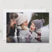 Wonders of Zijne Liefde Christelijke Kerstmis Feestdagenkaart (Voorkant)