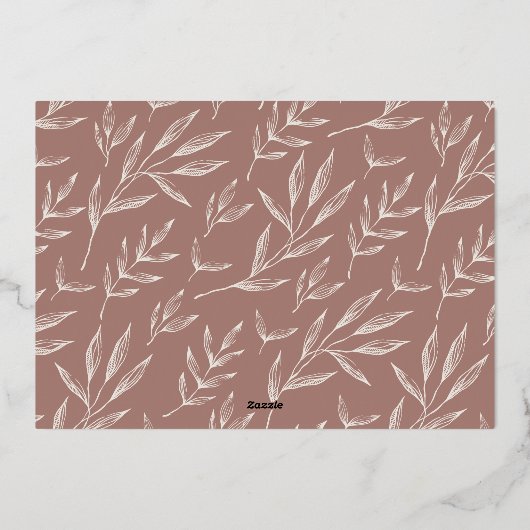 Wonders of Zijne Liefde | Fotocollage Folie Feestdagenkaart (Achterkant)