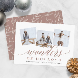 Wonders of Zijne Liefde | Holiday Foto Collage Kaa Feestdagenkaart