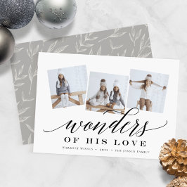 Wonders of Zijne Liefde | Holiday Foto Collage Kaa Feestdagenkaart