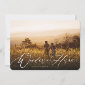 Wonders of Zijne Liefde Religieuze Kerstfoto Feestdagenkaart (Voorkant)