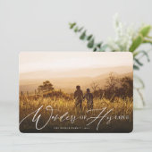 Wonders of Zijne Liefde Religieuze Kerstfoto Feestdagenkaart (Staand voorkant)