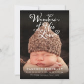 Wonders of Zijne Liefde Religieuze Kerstmis Aankondiging (Voorkant)