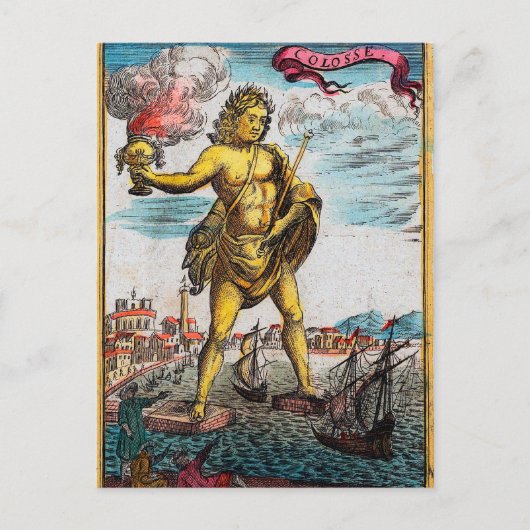 Wonders van de oude wereld briefkaart (Voorkant)