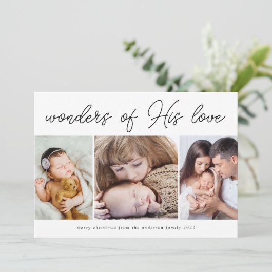 Wonders van Zijn liefdesfeestdag Aankondiging (Staand voorkant)