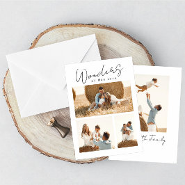 Wonders van zijn liefdesfotokaart met dubbel zond feestdagenkaart