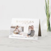 Wonders van zijn liefdesgoud religieuze multifoto kaart (Voorkant)