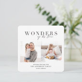 Wonders van zijn liefdeskerst feestdagenkaart (Staand voorkant)