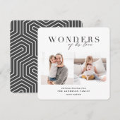 Wonders van zijn liefdeskerst feestdagenkaart (Voorkant / Achterkant)