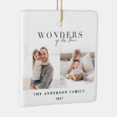 Wonders van zijn liefdeskerst keramisch ornament (Rechts)