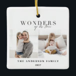 Wonders van zijn liefdeskerst keramisch ornament<br><div class="desc">Wonders van zijn liefde religieuze kerstontwerpen.</div>