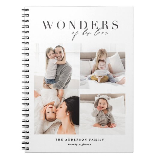 Wonders van zijn liefdeskerst notitieboek (Voorkant)