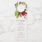 Wonders van zijn liefdeskerstfeestdag flessenhanger (Voorkant)