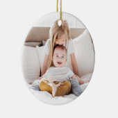 Wonders van zijn liefdeskerstfoto keramisch ornament (Rechts)