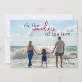 Wonders van zijn liefdeskerstkaart feestdagenkaart (Voorkant)