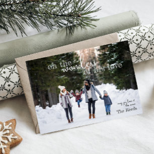 Wonders van zijn liefdeskerstkaart feestdagenkaart