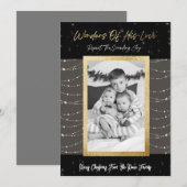 Wonders van zijn liefdeskerstkaart feestdagenkaart (Voorkant / Achterkant)