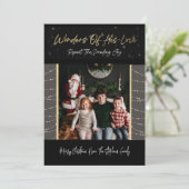 Wonders van zijn liefdeskerstkaart feestdagenkaart (Staand voorkant)