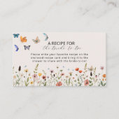 Wonderschone Bloemige Boho Recepten voor de Bruid- Informatiekaartje (Voorkant)