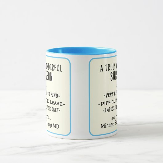 Wondervolle chirurgische Mok (Midden)