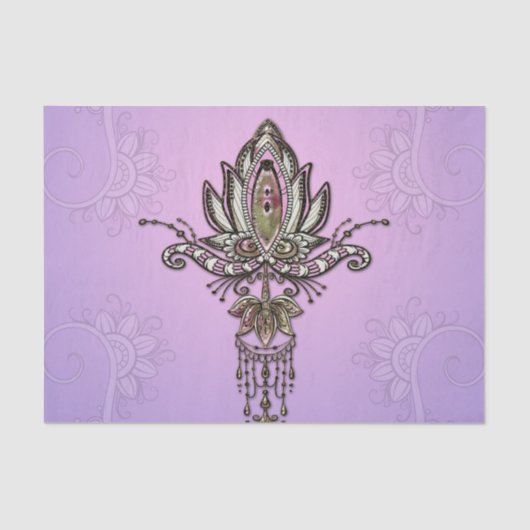 Wondervolle lotus tissuepapier (Voorkant)