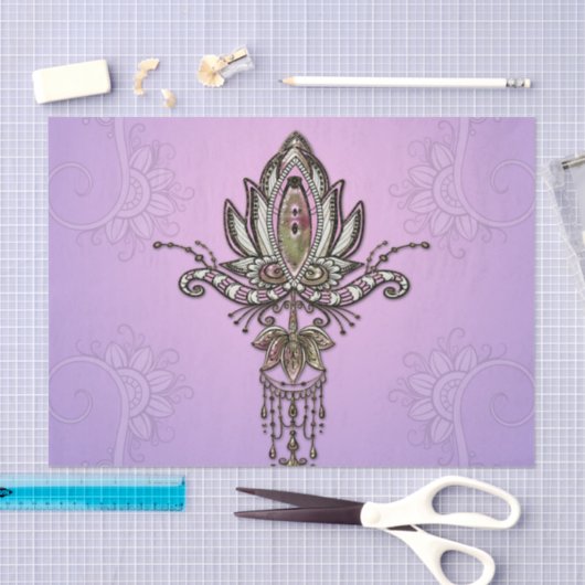 Wondervolle lotus tissuepapier (Craft)