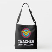 wondervrouw | Circle & Stars Logo Teacher Crossbody Tas (Achterkant)