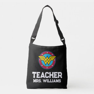 wondervrouw   Circle & Stars Logo Teacher Crossbody Tas
