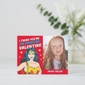 wondervrouw | Fijne Valentijnsdag Briefkaart (Staand voorkant)