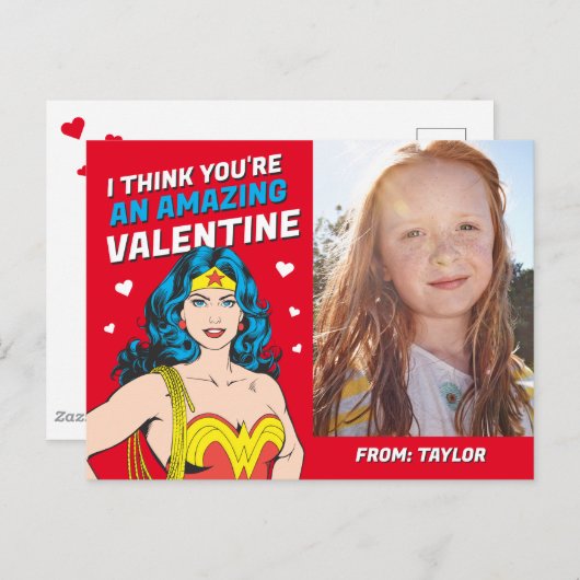 wondervrouw | Fijne Valentijnsdag Briefkaart (Voorkant / Achterkant)