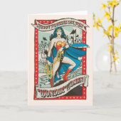 Wondervrouw| Happy Moederdag, mam Kaart (Gele Bloem)