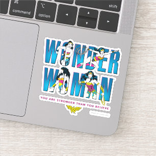 Wondervrouw: "Je bent sterker dan je gelooft" Sticker