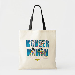 Wondervrouw: "Je bent sterker dan je gelooft" Tote Bag