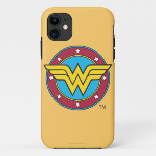 Wondervrouw  Logo Cirkel en sterren Case-Mate iPhone Case