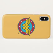Wondervrouw| Logo Cirkel en sterren Case-Mate iPhone Case (Achterkant (horizontaal))