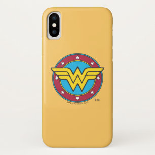 Wondervrouw  Logo Cirkel en sterren Case-Mate iPhone Case