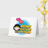 Wondervrouw| Mama, jij bent mijn superheld Kaart (Gele Bloem)