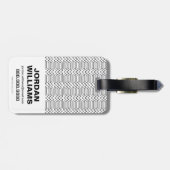 Wondervrouw met Grieks stammenembleem Bagagelabel (Achterkant horizontaal)