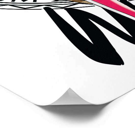 Wondervrouw met Grieks stammenembleem Poster (Hoek)