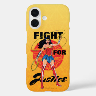 Wondervrouw met laso - strijd voor gerechtigheid iPhone 16 hoesje