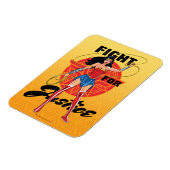 Wondervrouw met laso - strijd voor gerechtigheid magneet (Linkerzijde)