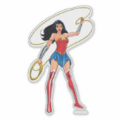 Wondervrouw met laso - strijd voor gerechtigheid sticker (Voorkant)