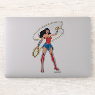 Wondervrouw met laso - strijd voor gerechtigheid sticker